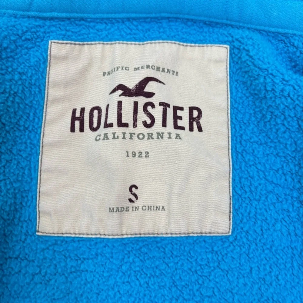 HOLLISTER California Y2K Zip Hoodie Jacket S Sky Blue